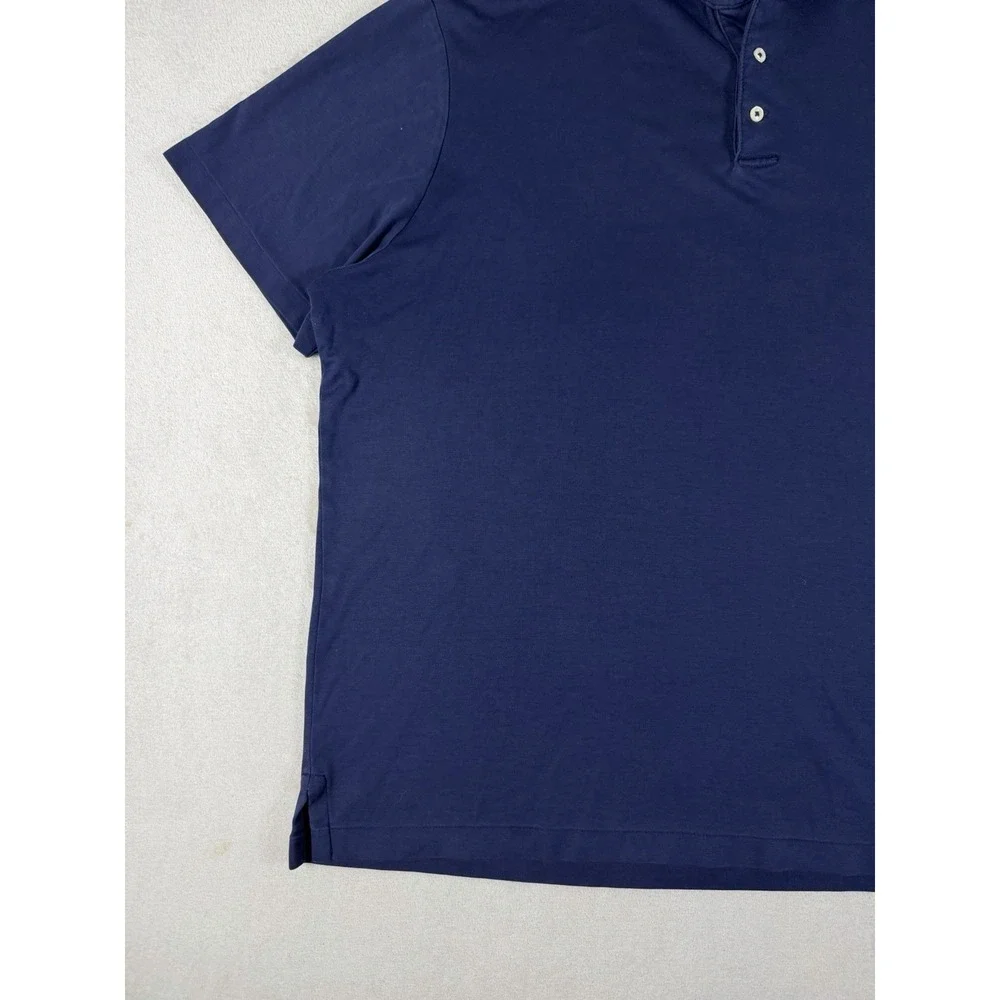 Polo Ralph Lauren Polo Shirt Mens XL Navy Blue Classic Fit Cotton Small Pony